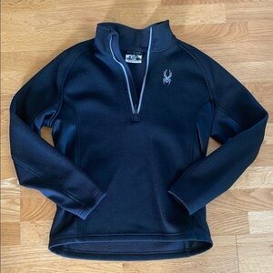 Spyder Black Quarter-Zip Pullover